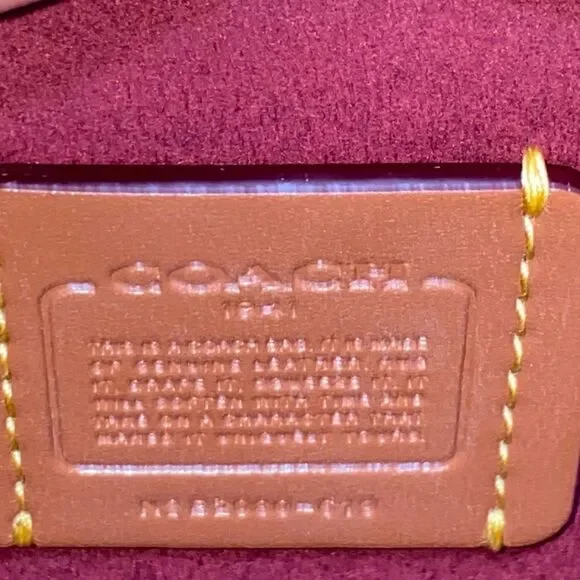 Coach Mini 619 Confetti Pink Troupe Tote 16 With Weaving Purse Handbag Crossbody - Picture 4 of 15